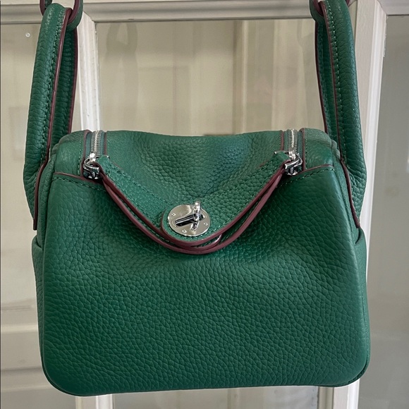 Handbags - Green Leather Shoulder Bag